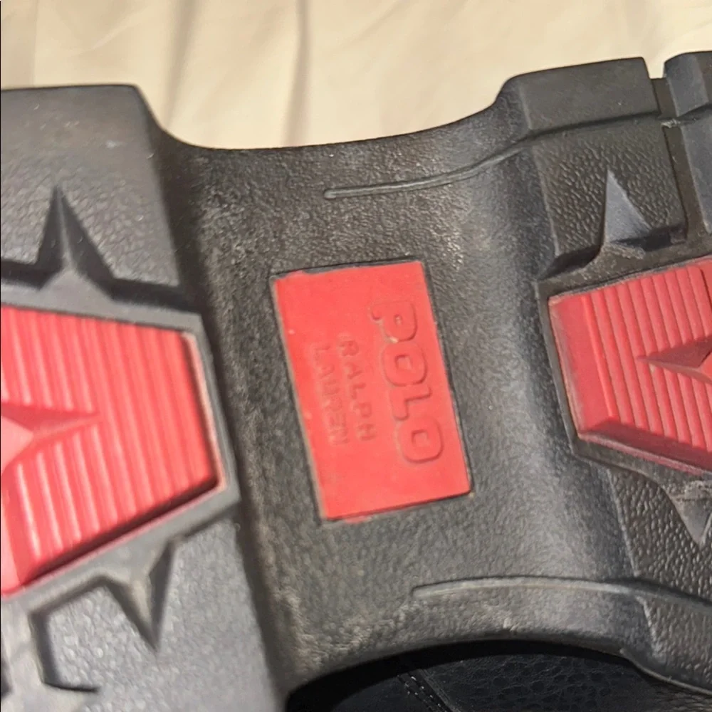 Polo by Ralph Lauren Black Leather Ankle Boots - Picture 11 of 11